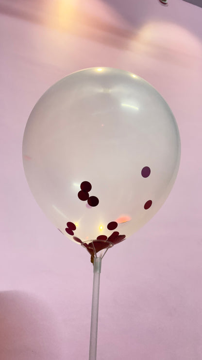 Party Decoration Confetti Balloons Pink